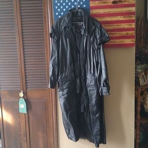 Wilson's men's full length leather coat
